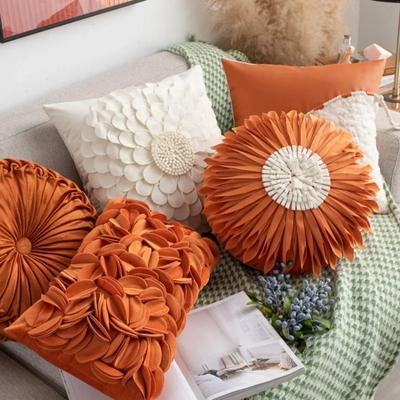 45x45cm/30x50cm Geometrischer Jacquard Plüsch Kissenbezug für Couch Bett Sofa Bauernhaus Neutral Einfarbig Weicher Kissenbezug