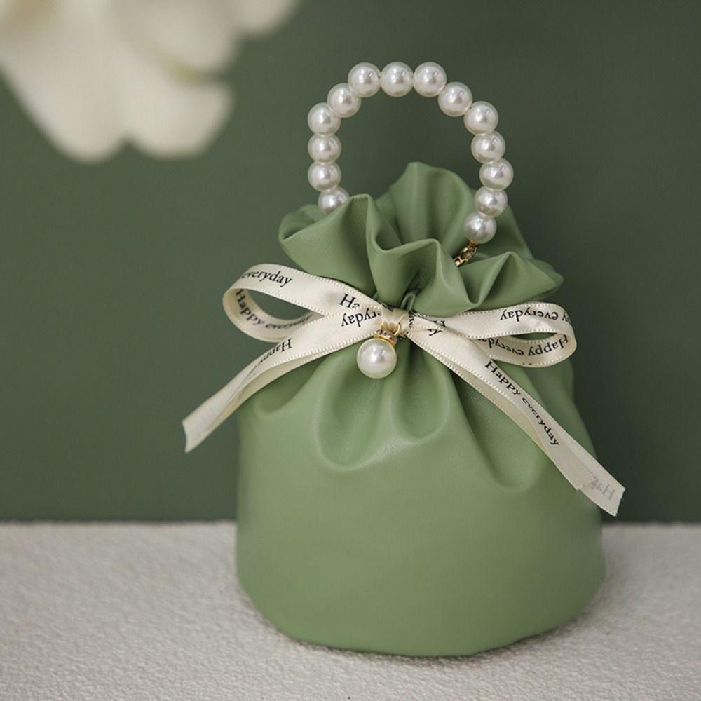 Storage Bag Festive Sugar Bag Korean Style Wedding Candy Bag Candy Box PU Drawstring Bag  New Year