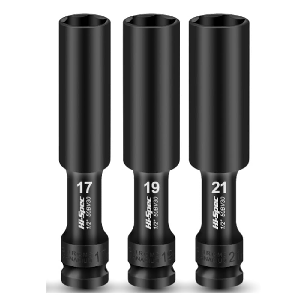Impact Wrench Wheel Nut Socket Nut Extractor Socket Nut Broken Bolt Nut Stripped Bolt Extractor Motorcycle Car Drive 3-Piece Set, Set, Twister,