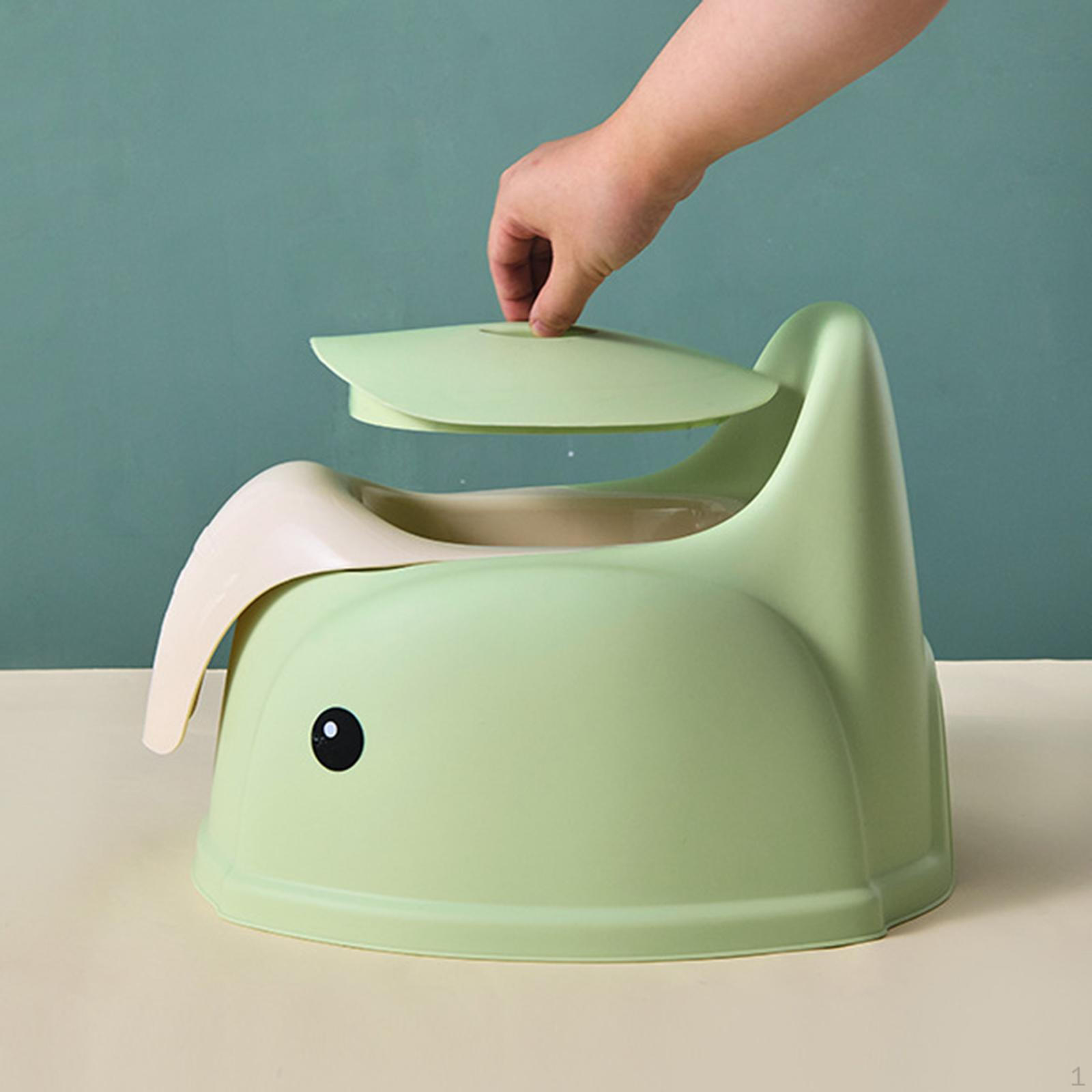 

Детский горшок для обучения с защитой от брызг и портативным дизайном для детей зелёный