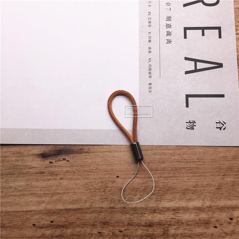 

Leacther Lanyard-Vintage Leather Key Chain with Lanyard Mobile Phone Straps Strap Wrist Rope Phone for USB Flash Drives Keys