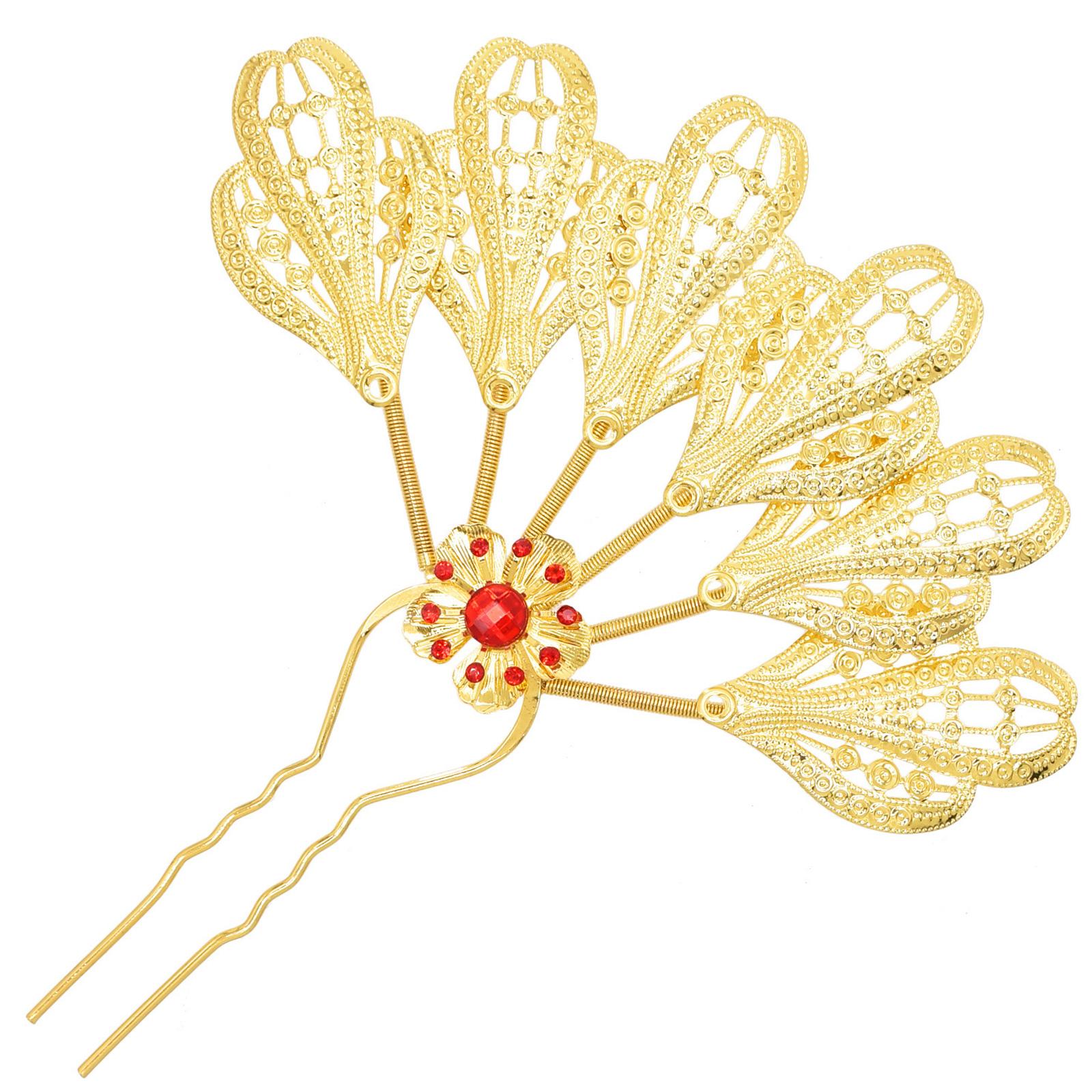 

Unique Irregular Shape Hair Accessory Elegant Hairpin Fashion Hairpieces Alloy Hair Ornament for Daily and Prom Wear C