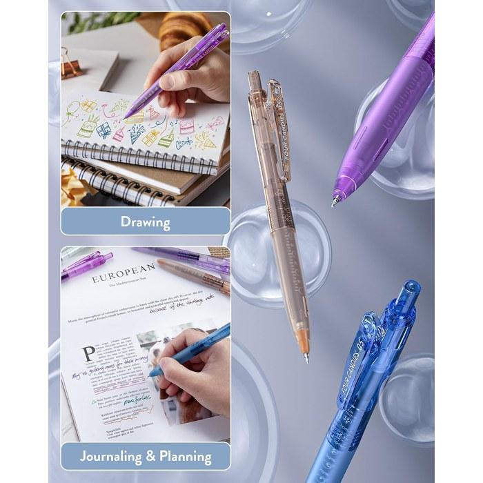 Four Candies Pastel Color Gel Pen 0.5mm - 12 Pack