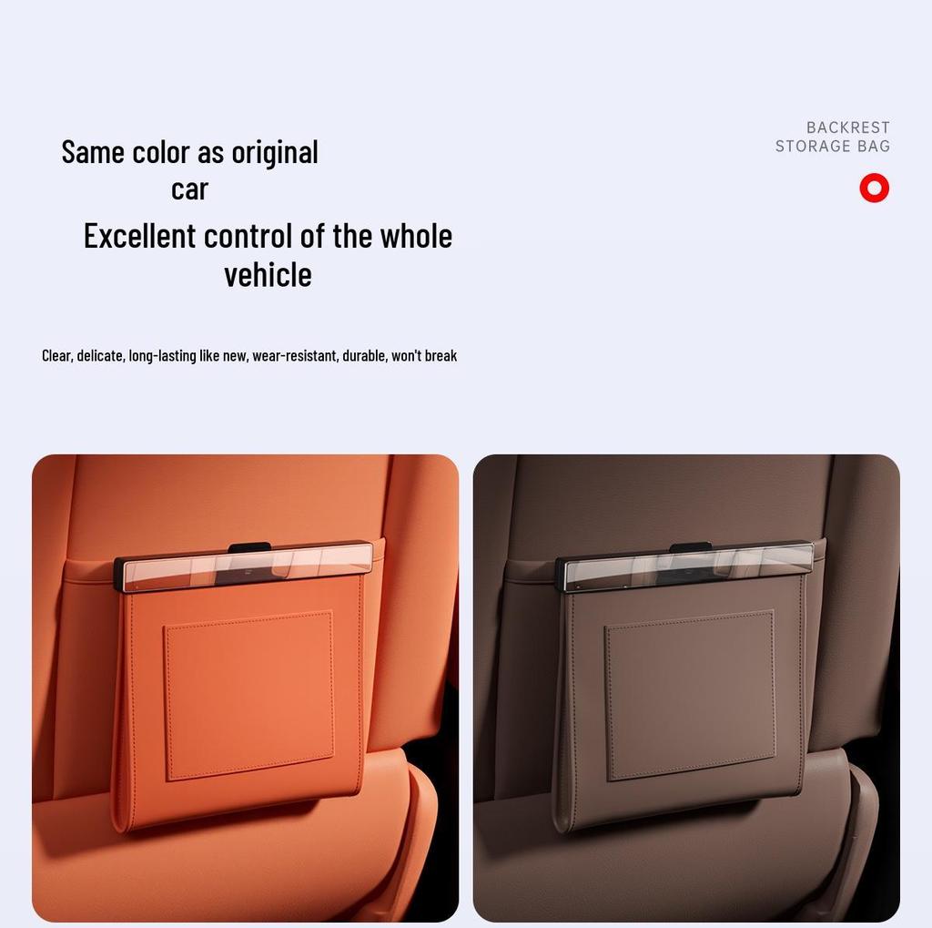 Deepal S7/G318/SL03 Magnetic Waterproof Leather Car Trash Bag for Seat Back