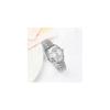 BUREI Women's Analog Quartz Watch Silver Stainless Steel Waterproof Diamond Dial Business Style