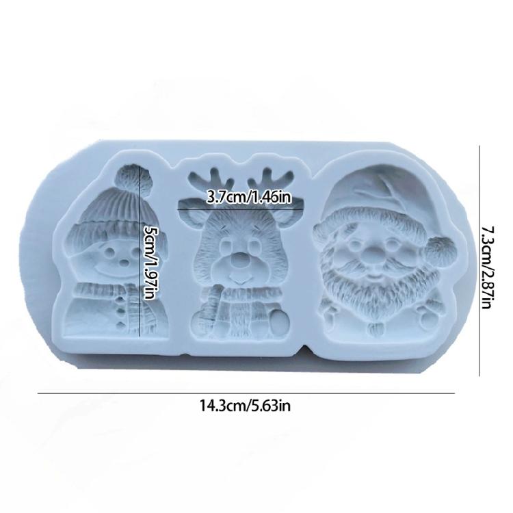 Reindeer Snowflake Silicone Cake Decorators Tool Holiday Theme Baking Equipment Dishwasher Safe Design