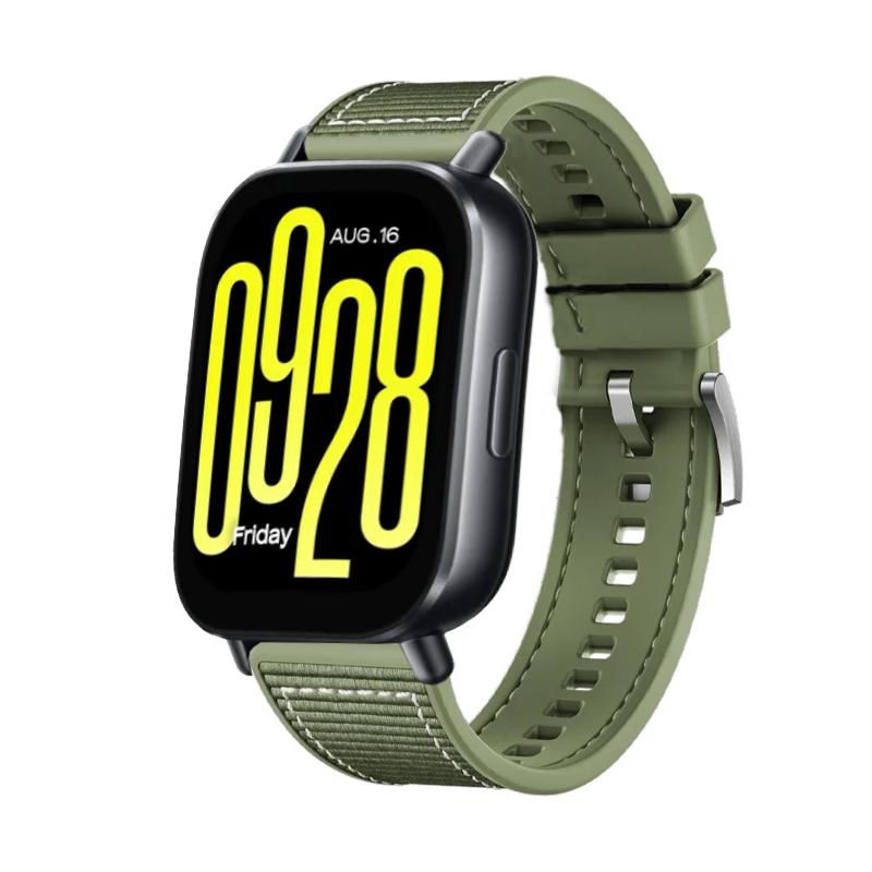 

22mm Composite Silicone Strap For Redmi Watch 5 Active/Lite Nylon Braided Bracelet Band Huawei Watch 4/3/GT5-4-3-2 Pro 46mm Belt Huawei GT3-2 46mm