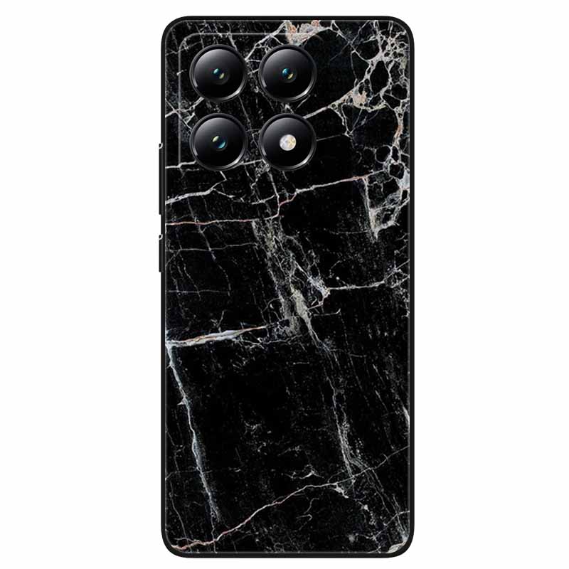 For Xiaomi 14T / 14T Pro Case Fashion Black TPU Marble Painted Cover for Xiaomi 14T Pro Shockproof Shell Capa Silicon Bag 6.67''