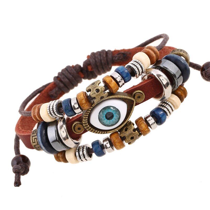 Soul Collision Bracelet Couple Fashion XINGX Woven Niche Style Classy Stylish Hip Hop Accessories Bracelet Brown