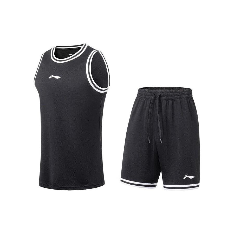 Li Ning Sports Basketball Collection Basketball Suit Men's Black AATT023-5