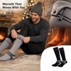 Heated Socks with 2200mAh Battery, Multi- Adjustable Heat, Unisex Outdoor Skiing, Rechargeable Warm Pair