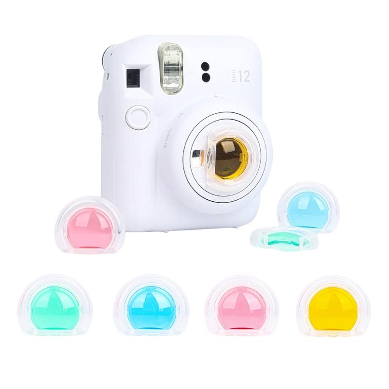 Close-Up Lens Filter Set with 4 Colors for Mini 12 Camera Special Effect Colorful Filter Cute Appearance Design
