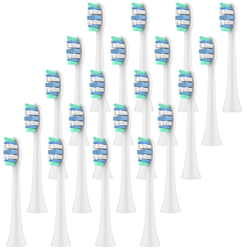 4 8 12 20 Pcs Compatible with Philips Electric Toothbrush Replacement Brush Heads, Toothbrushes Head Refill for 1100 2100 C1 C2