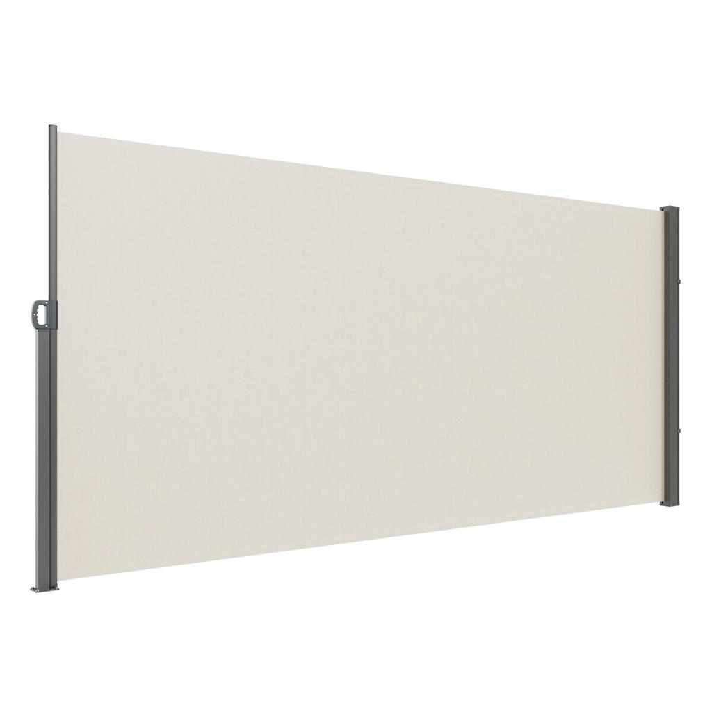 Retractable Side Awning, 71''x 138'' Outdoor Privacy Screen, 180g Polyester Water-proof Retractable Patio Screen, UV 30+ Room Divider Wind Screen for