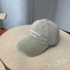 College style high quality pure cotton letter embroidery green baseball cap children soft top versatile face small cap men