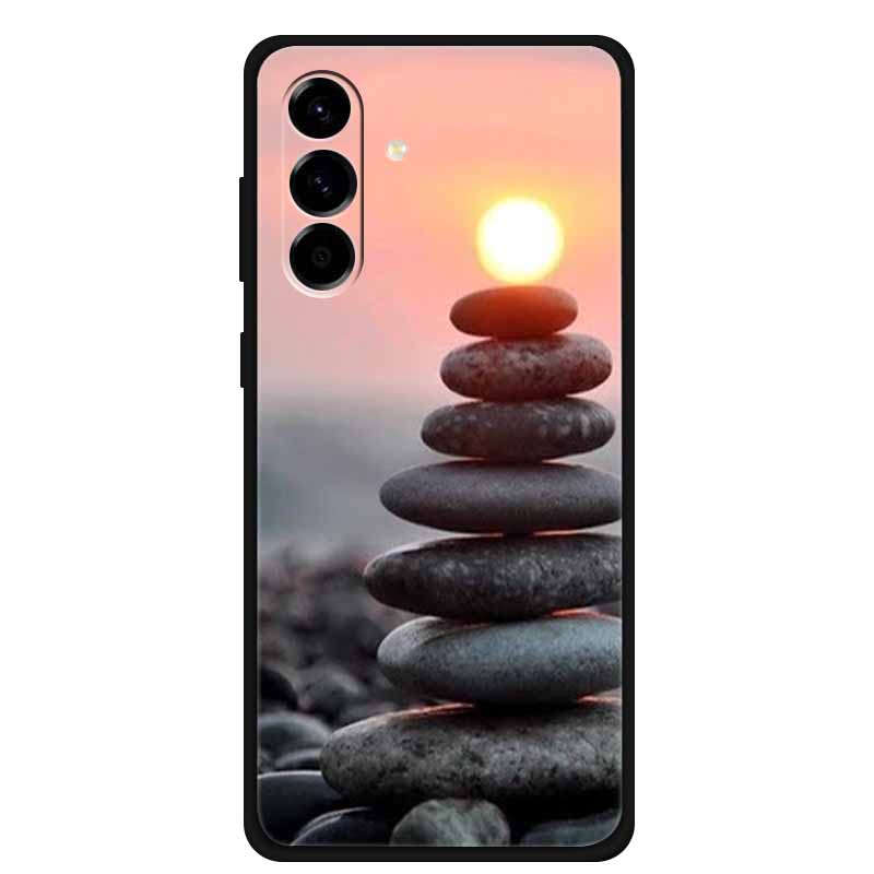 For Samsung Galaxy S25 FE 5G Case Soft Silicone TPU Black Phone Cover For Galaxy S25 FE 5G Protective Cartoon Bumper Coque S25FE