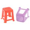 1/12 Scale Dollhouse Miniature Plastic Stools Chairs Pretend Play Furniture Toys