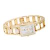 Korean Style Womens Decorative Square Quartz Watch With Logo Display For Fashion Accessories