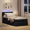VidaXL Ottoman Bed Frame with Mattress Black 90x190 Cm Velvet 3312520