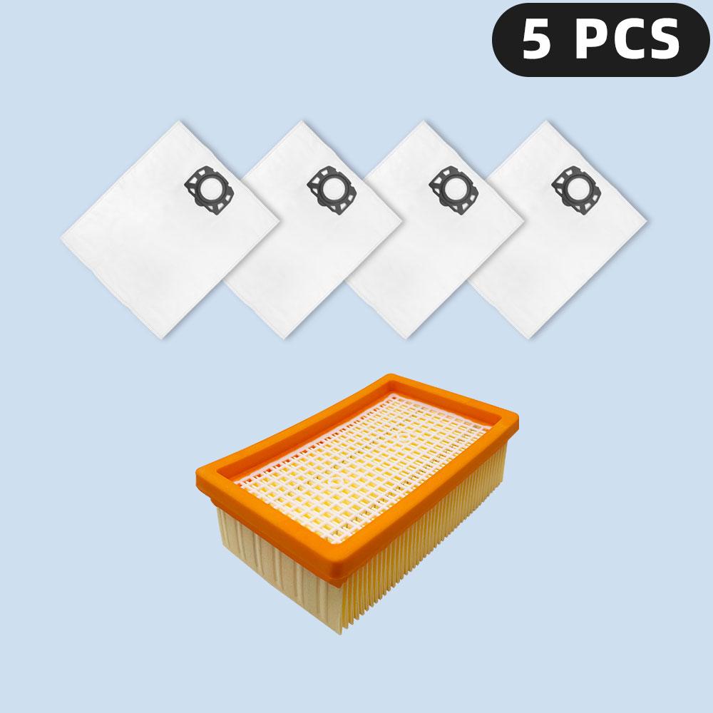 Hepa Filter Staubbeutel Kompatibel Für Karcher WD4 WD5 WD6 WD5P WD6P Premium MV4 MV5 MV6 Ersatzteile Zubehör