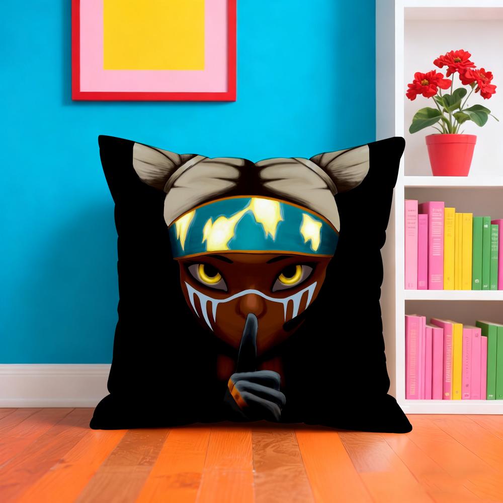 Apex Legends L-Lifeline Pillow Case Plush Fabric Soft Double-Sided Printed Sofa Warm Winter Home Gift Cushion Cover
