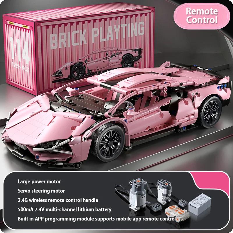 1314pcs  Technical 1:14 Racing Sport Car Model Building Blocks MOC City Vehicle Supercar Adult Toy for Boy Children Gift
