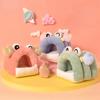 Thick and Plush Winter Hamster Nest Warm Cotton Nest Hamster Supplies Small Pets Furniture Accessories Fun and Cute Cartoon Nest