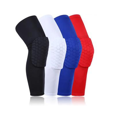 1 pz traspirante basket tiro sicurezza sportiva ginocchiera a nido d'ape pad paraurti tutore ginocchiera ginocchiere protettive rodilleras