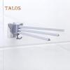 Organizer Wall Kitchen Towel Bathroom Mount Folding Hanger Rotating Hook Rack Bathroom Items