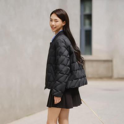 Tamboer Women's Lightweight Down Jacket with Baseball Collar