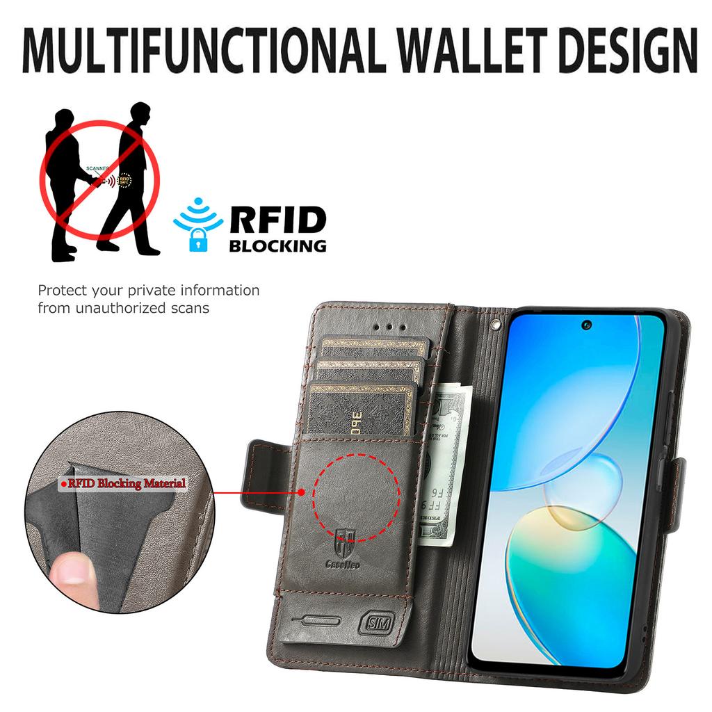 Multifunctional Magnetic Flip Cover Leather Case for Infinix/Tecno Series. Infinix Note 40/Spark 30C/Camon 40/Note12... Where Fashion Meets Function