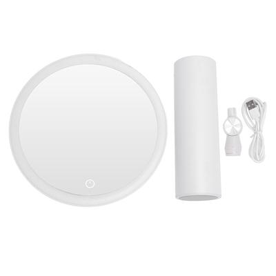 Desktop Lighted Makeup Mirror 3 Color Temperature Dimmable Cordless LED Light Vanity Mirror for