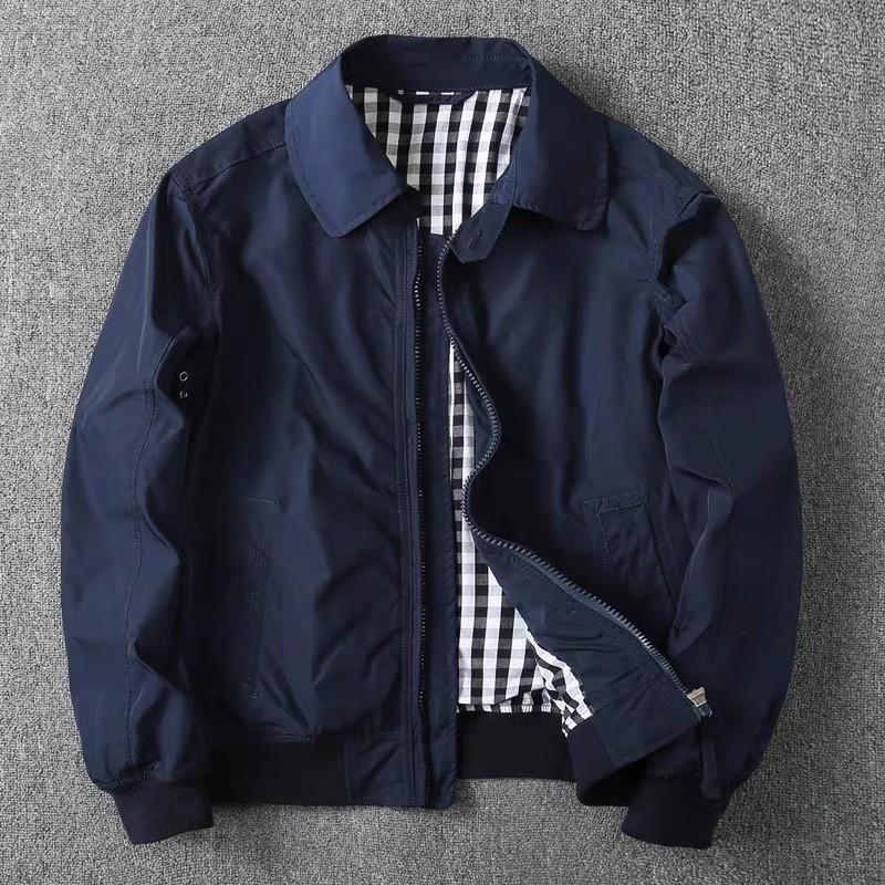 Men s Trendy Windproof Business Casual Baseball Jacket XL