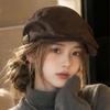 Warm Suede Beret Hats Slim Face Painter Beret Premium Beret Cap  Street Trend