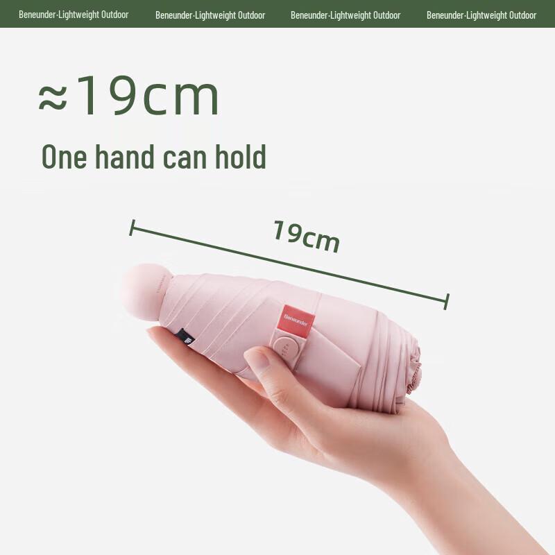 Bananaunder Portable UV Protection Five-Fold Sun & Rain Umbrella