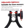 Universal Mower Support Wheels Set Stablize Durable Mower Auxiliary Wheels Easy To Install Adjustable Mower Wheel Attachment