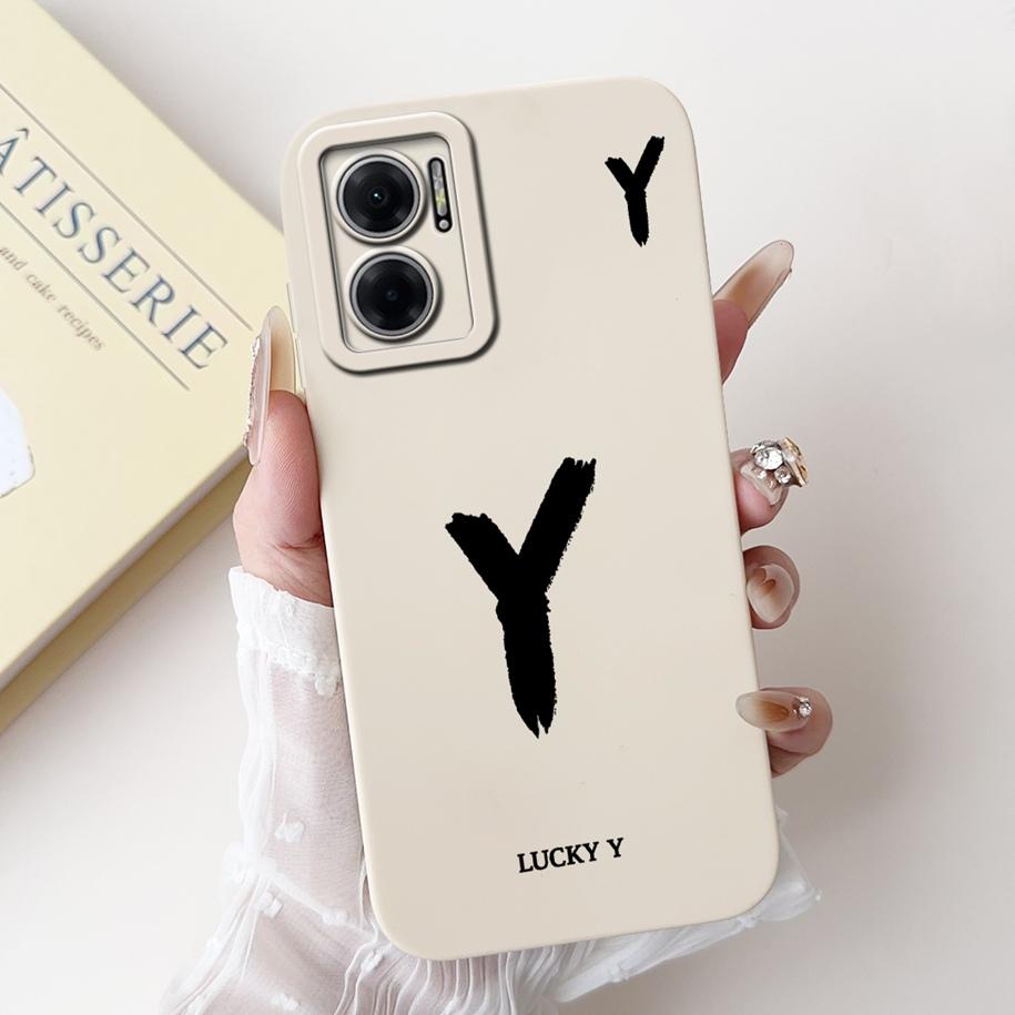 For Xiaomi Redmi 10 5G Case Cute Lucky Letters Silicone Phone Cases For Redmi Note 11E Redmi10 5G Funda 10 Prime Plus Soft Cover