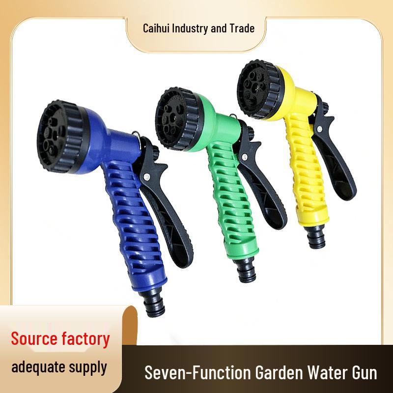 Multi-Function High-Pressure Portable Water Gun for Gardening and Car Washing with Rotating Nozzle Yellow Water Gun