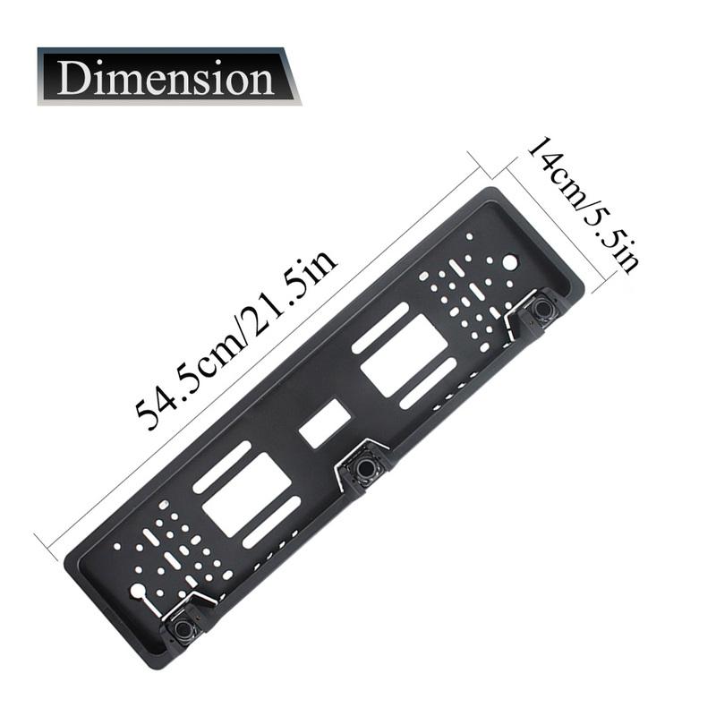 European Car License Plate Frame Car Rear View Camera Parking Sensor Kit Auto Reverse Radar Sensor Buzzer 12V Driving Reversing