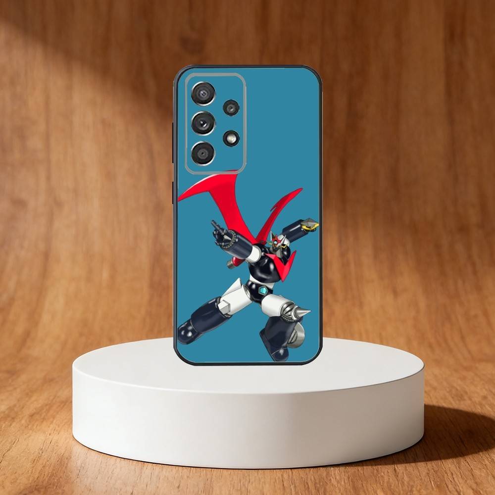 Mazinger Z Robot Phone Case For Samsung S25,S24,S21,S22,S23,S30,Ultra,S20,Plus,Fe,Note,10,9,5G Black Cover