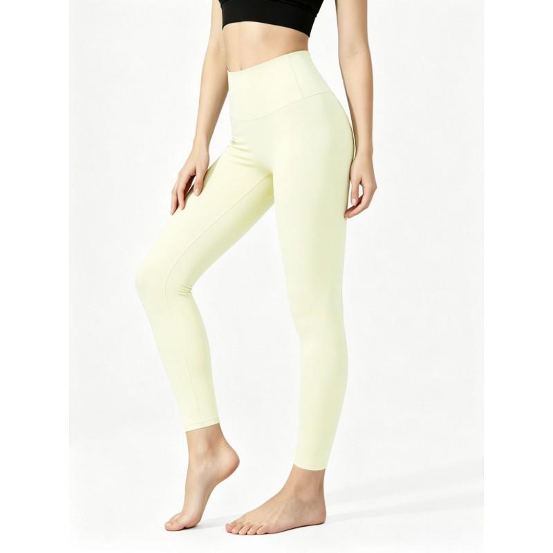 High-Waisted Seamless 9/10 Length Leggings Women Butt-Lifting Yoga Pants Breathable Stretch Workout Tights