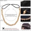 Adjustable Elastic Band Bride Head Chains Shiny Hair Ornaments Headpiece Accessories  for Women