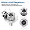 RVs Campers Water Inlet Check Valves 3/4 Adapter With Stainless Steel Body Leakproof Design Easy Installation