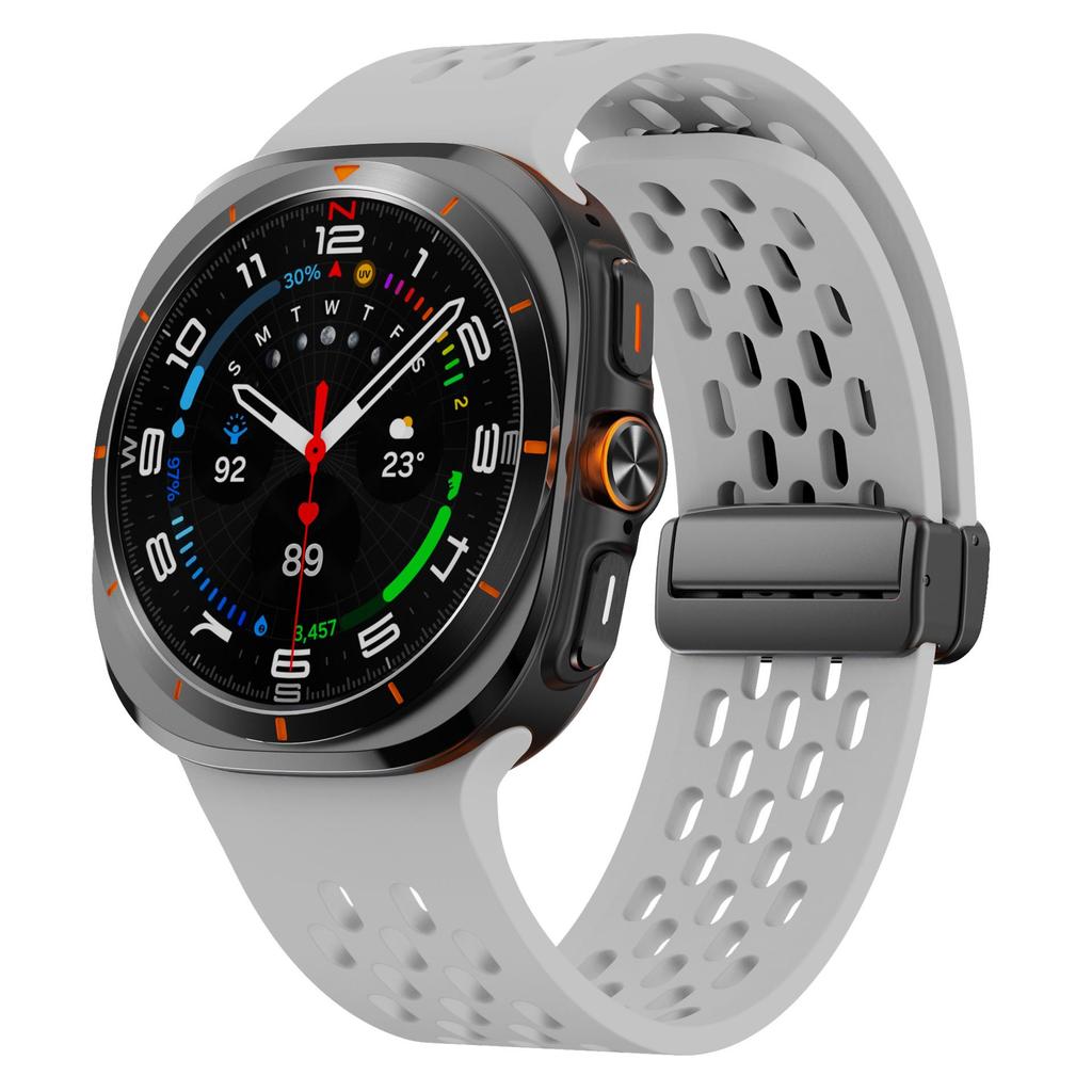 Samsung Ultra Magnetic Buckle Silicone Watch Strap with Foldable Clasp