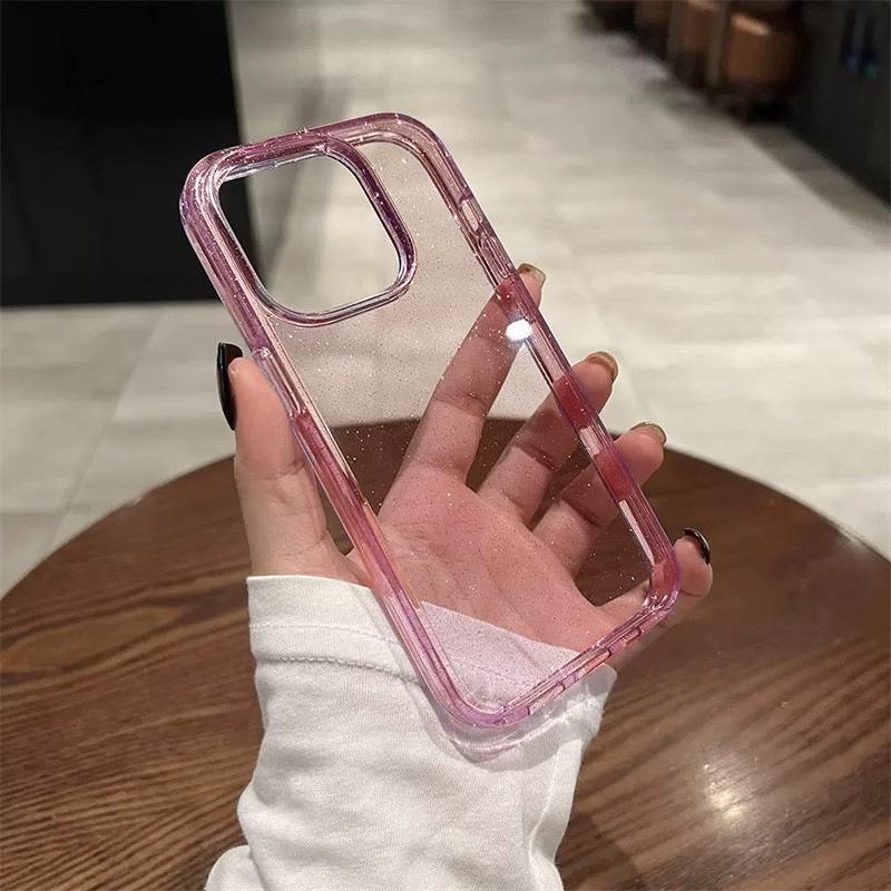 Starry Sky Glitter iPhone 14 Plus Protective Case, Anti-Fall High-End Design for iPhone 13/15