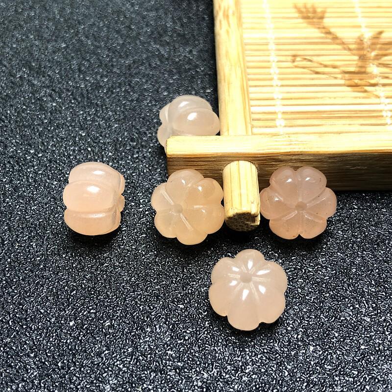 Gold Silk Jade Pumpkin Beads: Round Pendant & DIY Jewelry Accessories