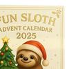 Sloth Advent Calendar Fun Christmas Decoration 24 Acrylic Sloth Collectibles 24-Day Countdown Calendar Holiday Gift for Sloth Lovers