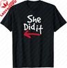 She Did It Funny Prank Couple Matching Tshirt Print Original Design Gifts T Shirts Unisexs Clothing Customizable Ropa Hombre
