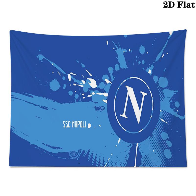 SSC Napoli Wall Tapestry Aesthetic Wall Hanging Printed Fabric Blanket Decorative Tapestries for Bedroom Living Room Home Decor