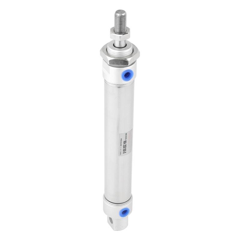 MA25-100-S-CA 0.1-1.0MPA 100mm Reciprocating Action Mini Single Rod Stainless Steel Pneumatic Air Cylinder Mechanical Device for Chemical Industry Air Cylinder